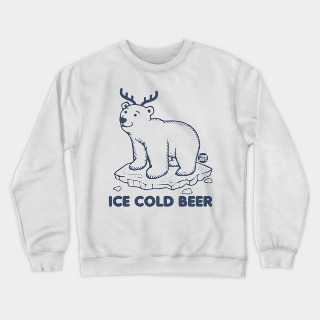 ice cold beer Crewneck Sweatshirt by toddgoldmanart